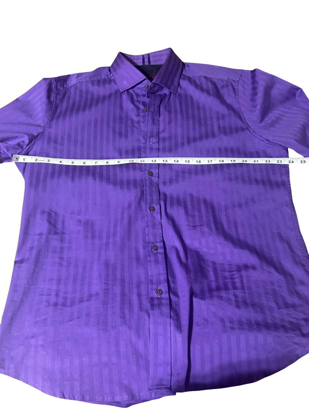 Robert Graham Purple Striped
Button Down Shirt XL Tailored Fit
Cotton Stretch - Picture 6 of 10